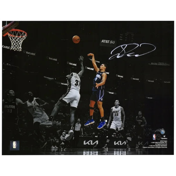 Jalen Suggs Signed 11 x 14 Floater Spotlight Photograph | Orlando Magic