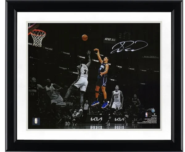 Jalen Suggs Signed 11 x 14 Floater Spotlight Photograph | Orlando Magic