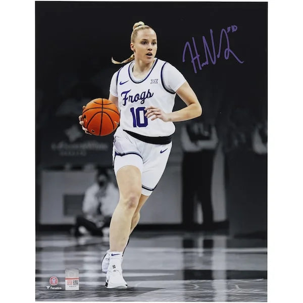 Hailey Van Lith Signed 11 x 14 Photograph | TCU Horned Frogs