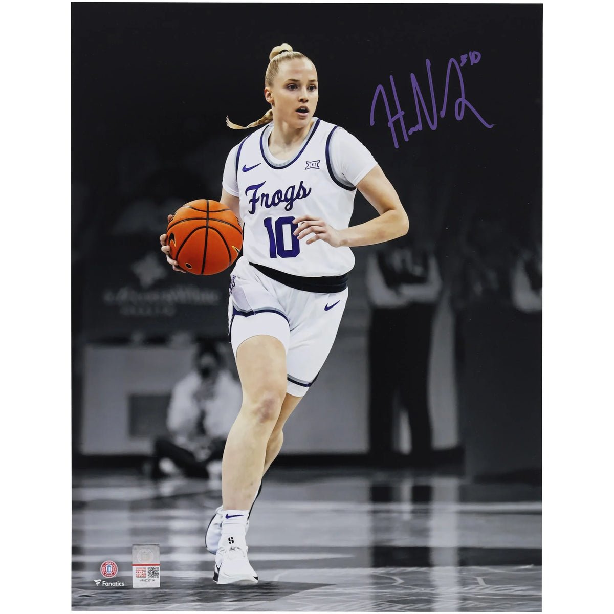 Hailey Van Lith Signed 11 x 14 Photograph | TCU Horned Frogs
