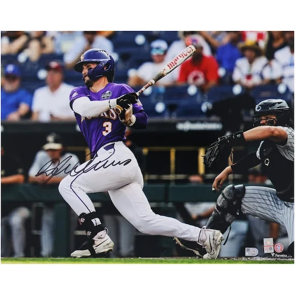 Dylan Crews Signed LSU Tigers 16 x 20 Hitting Photograph | Authenticated