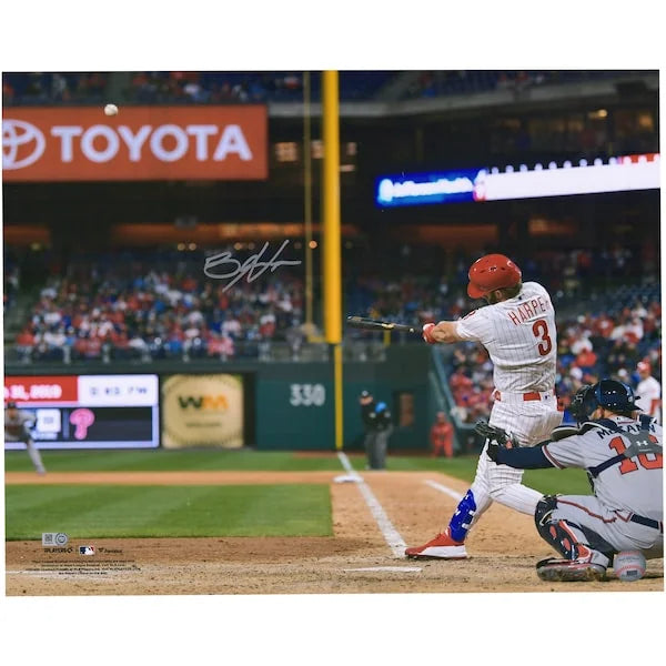 Bryce Harper Signed 16 x 20 Photo | Phillies White Jersey