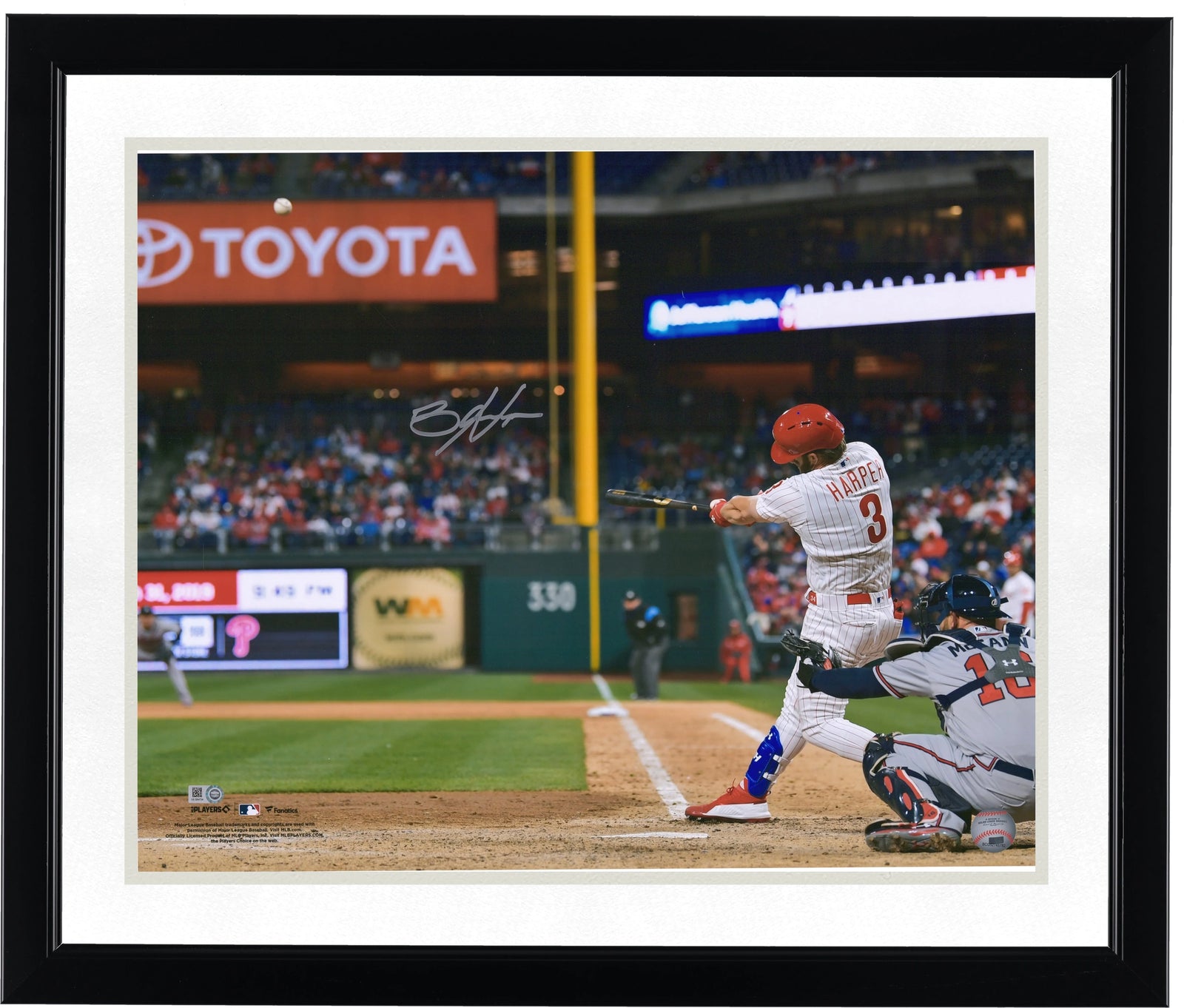 Bryce Harper Signed 16 x 20 Photo | Phillies White Jersey