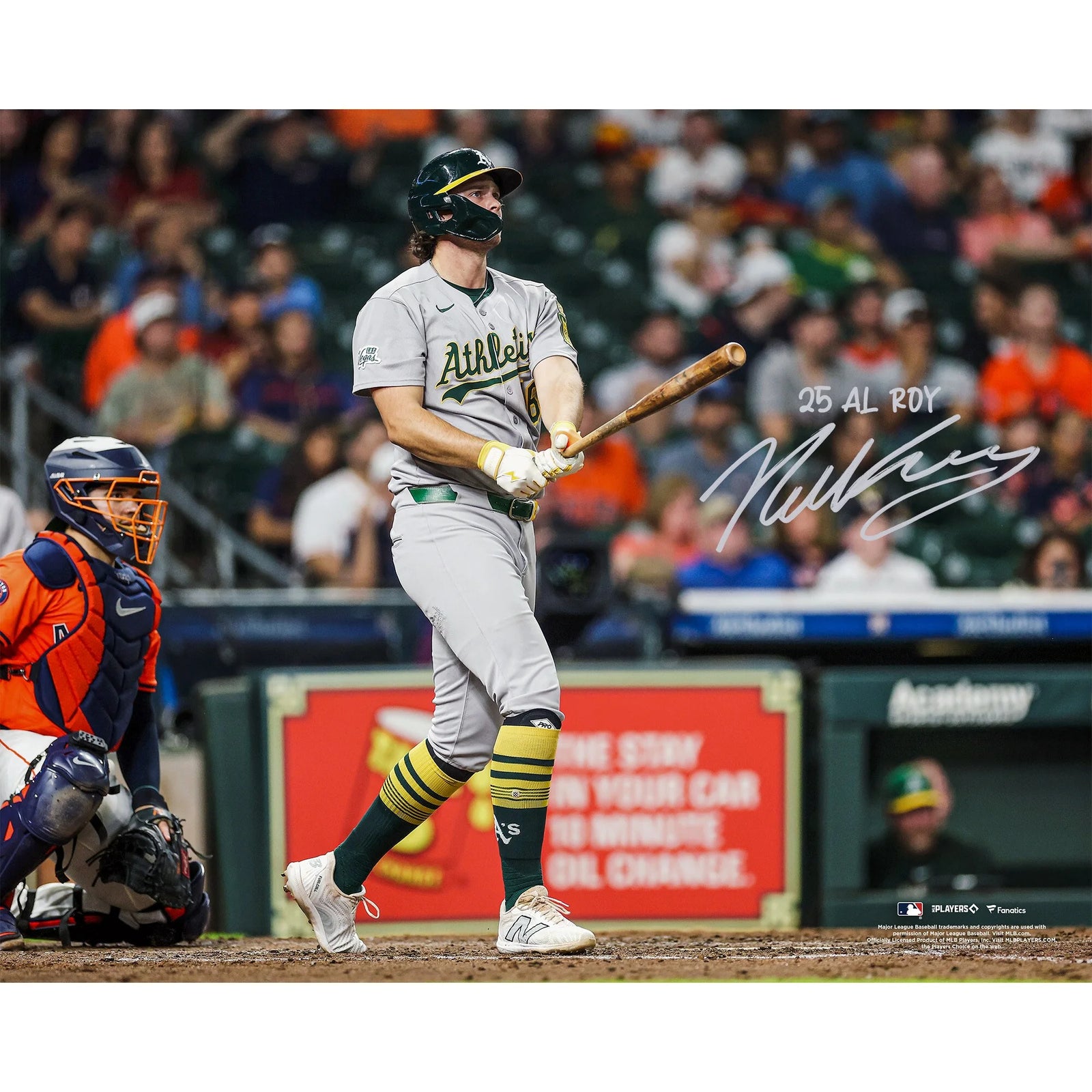 Nick Kurtz Signed Athletics 16 x 20 Photograph | 4-Home Run Game with AL ROY Inscription