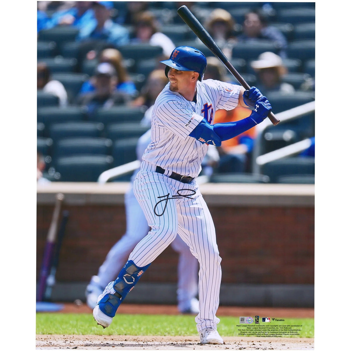 Jeff McNeil Signed 16 x 20 Hitting Photograph | New York Mets