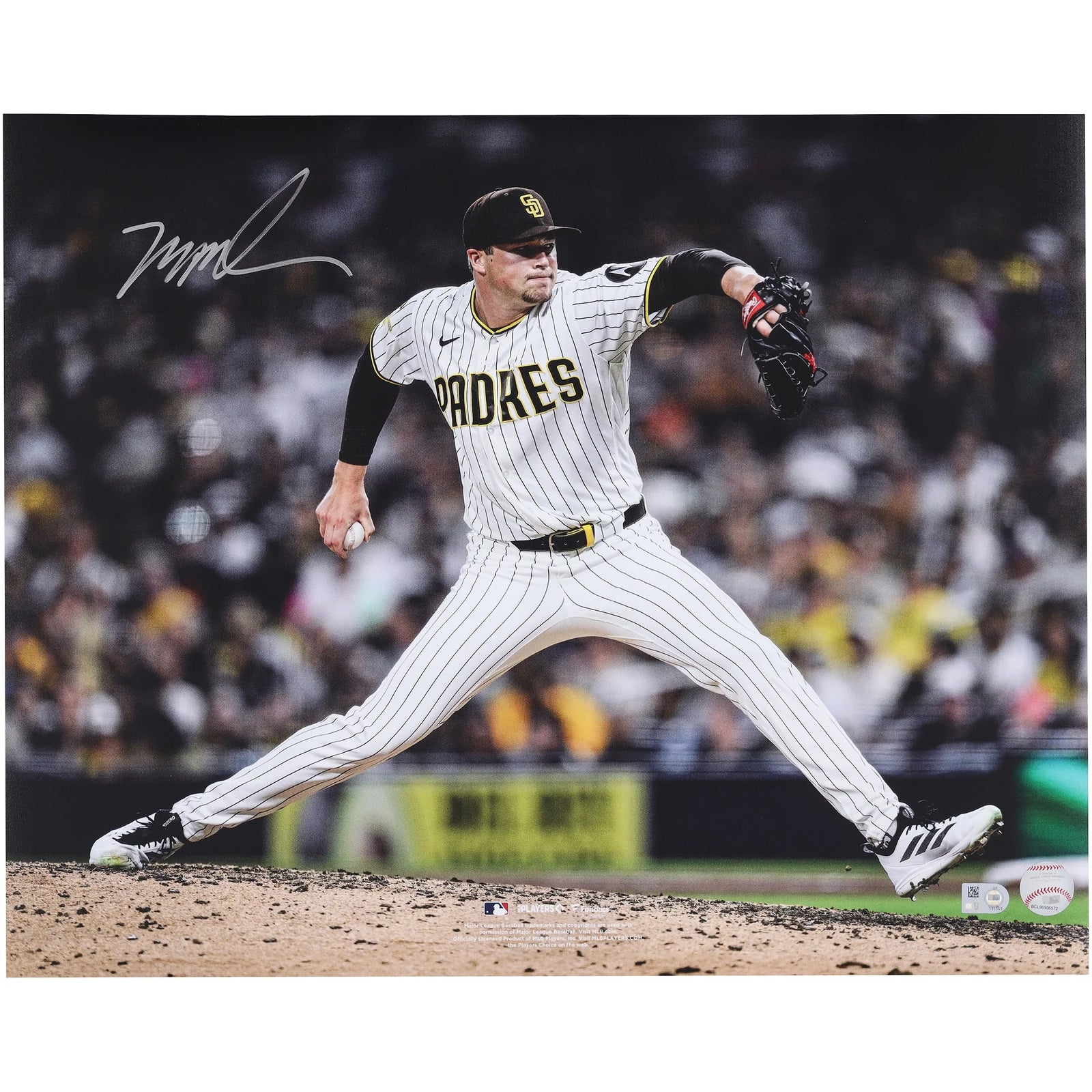 Mason Miller Signed 16 x 20 Pitching Photograph | San Diego Padres