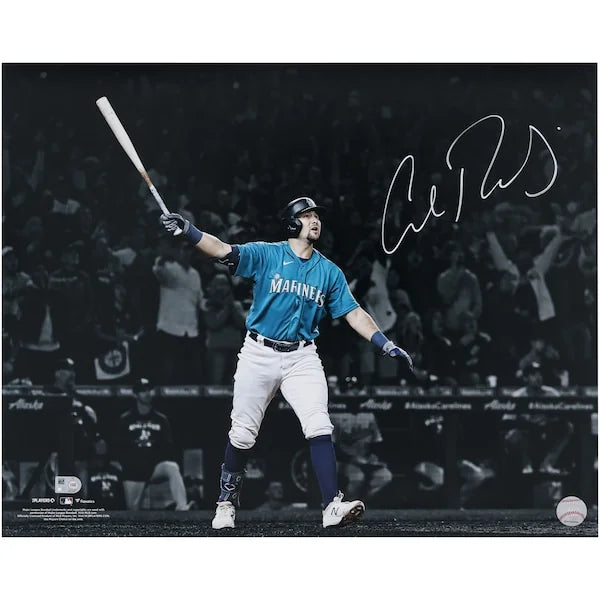 Cal Raleigh Signed 16 x 20 Photograph | Mariners Playoff Home Run