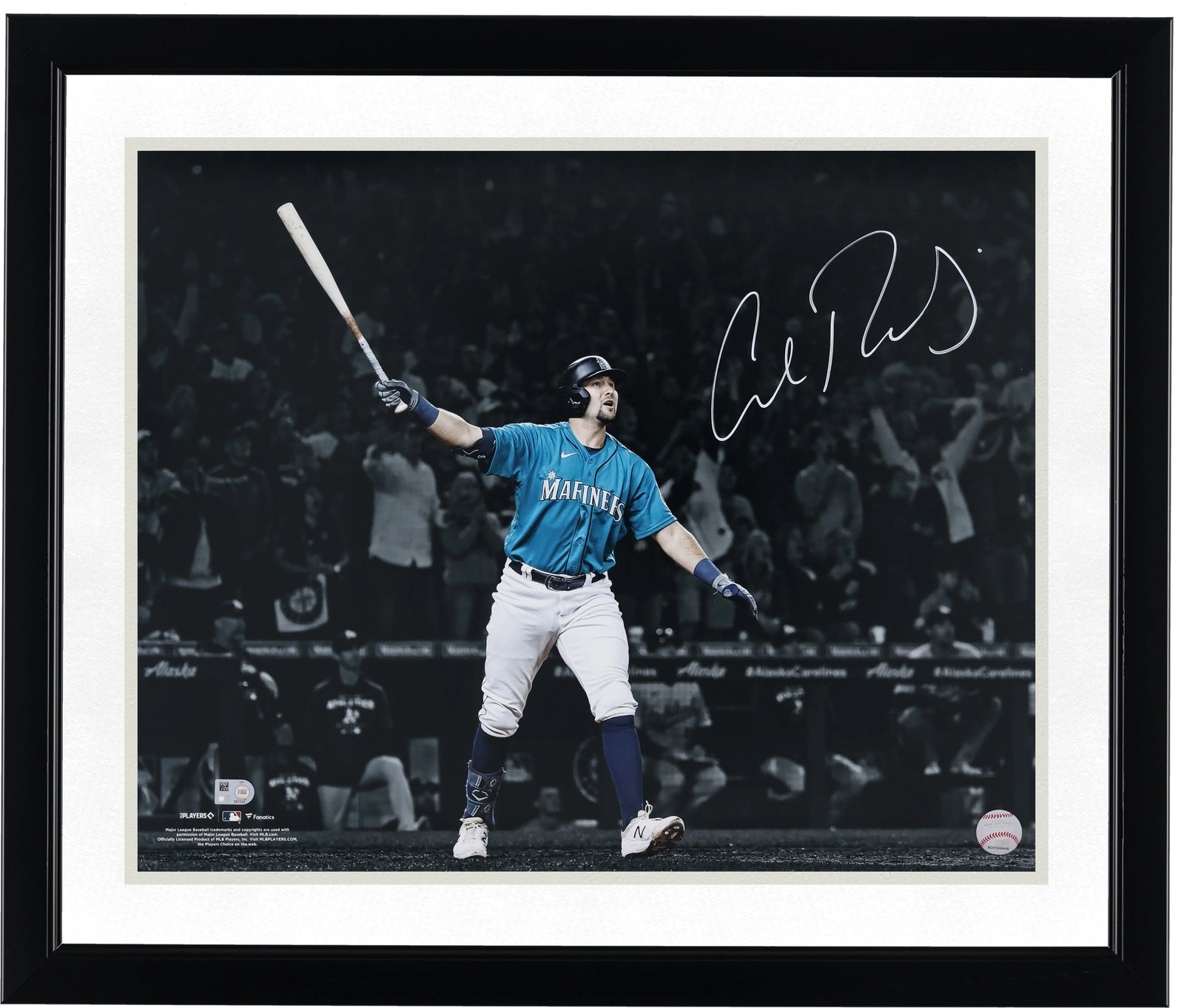 Cal Raleigh Signed 16 x 20 Photograph | Mariners Playoff Home Run