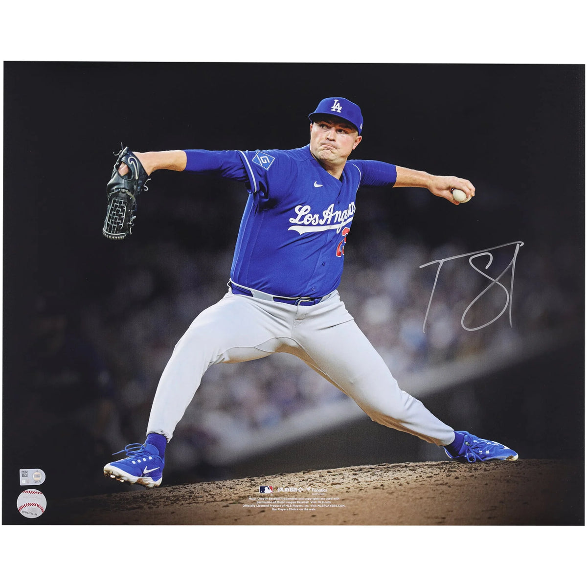 Tarik Skubal Signed 16 x 20 Dodgers Pitching Photo | MLB Authenticated | W16BBSK0026
