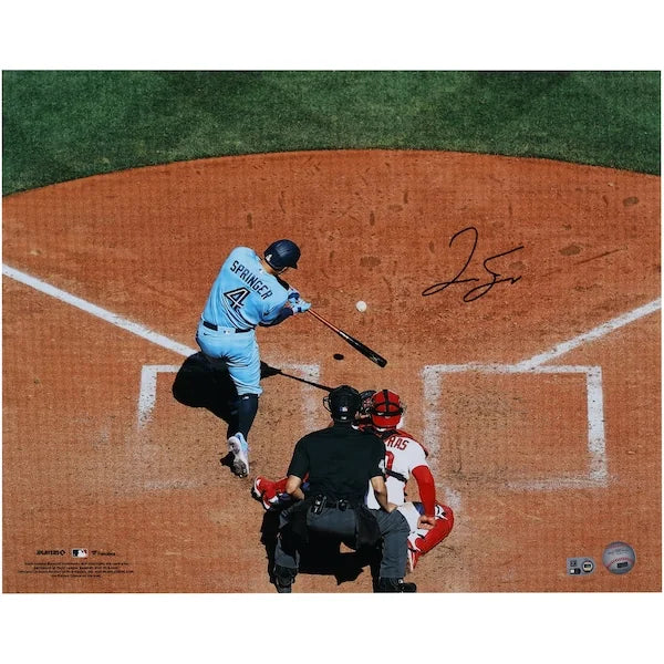 George Springer Signed 16 x 20 Photo | Toronto Blue Jays Batting