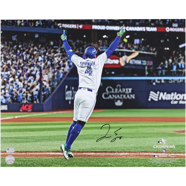 George Springer Toronto Blue Jays Autographed 16" x 20" 2025 - F2