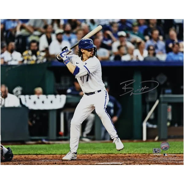 Bobby Witt Jr. Signed 16 x 20 White Jersey Photo | Kansas City Royals | W16BBWI0010
