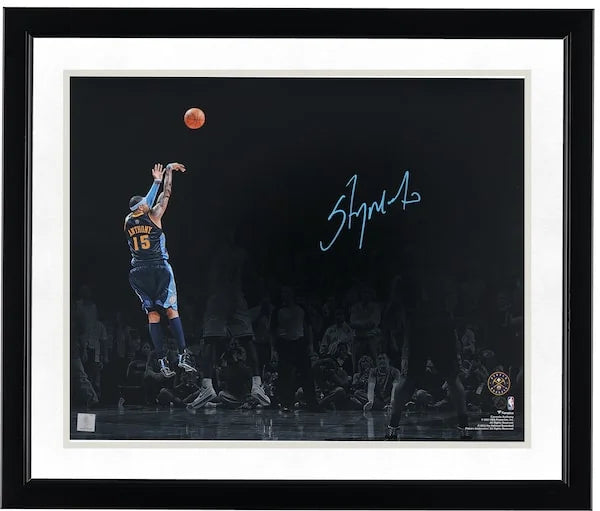 Carmelo Anthony Signed 16 x 20 Game Winning Shot Photo | Denver Nuggets