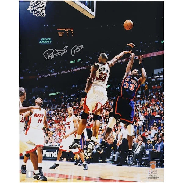 Patrick Ewing Signed 16 x 20 Photo | Knicks Fadeaway vs. Miami Heat