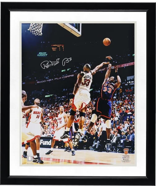 Patrick Ewing Signed 16 x 20 Photo | Knicks Fadeaway vs. Miami Heat