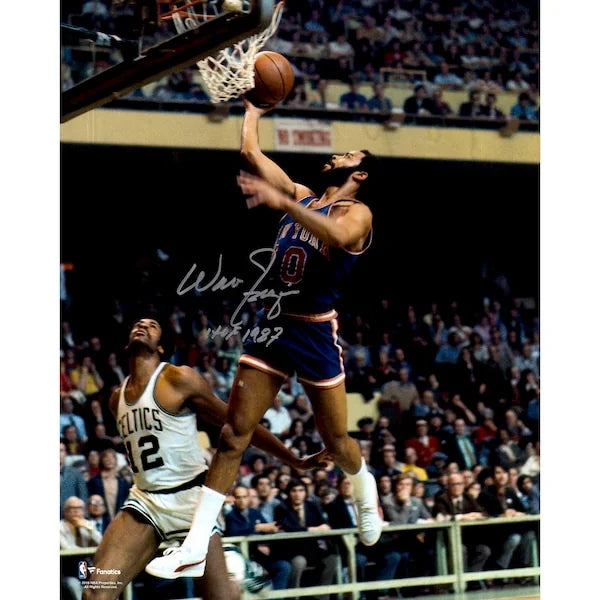 Walt Frazier Signed 16 x 20 Knicks Photograph | HOF 87 Inscription