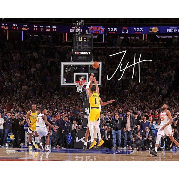 Tyrese Haliburton Signed 16 x 20 Photo | Eastern Conference Finals Game-Tying Shot