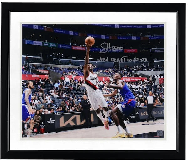 Scoot Henderson Signed 16 x 20 Photo | NBA Debut Inscription