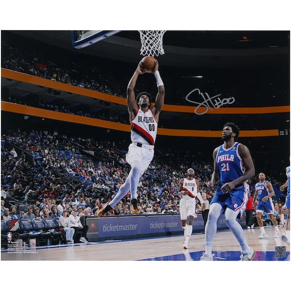 Scoot Henderson Signed 16 x 20 Dunk Photo | Portland Trail Blazers
