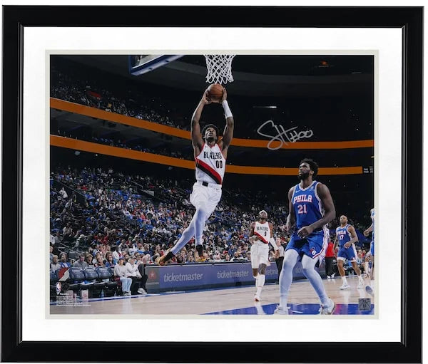 Scoot Henderson Signed 16 x 20 Dunk Photo | Portland Trail Blazers