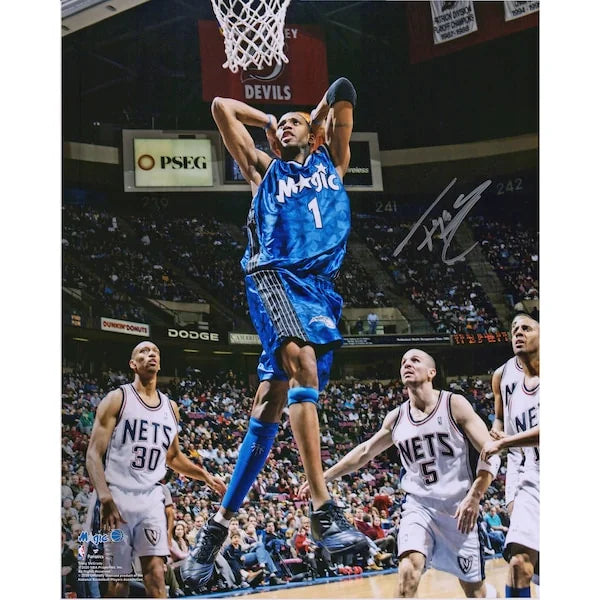 Tracy McGrady Signed 16 x 20 Photo | Orlando Magic Dunk