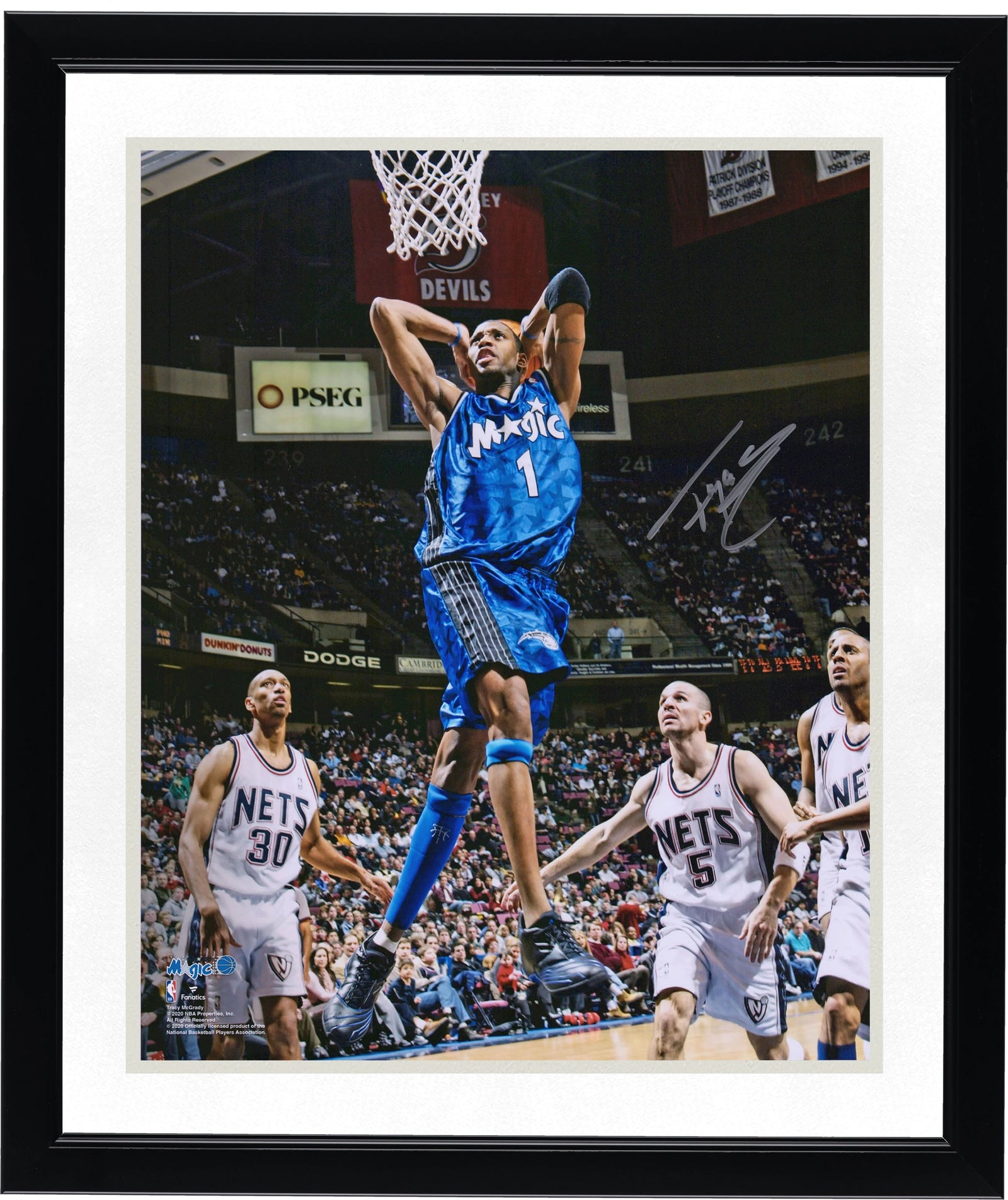 Tracy McGrady Signed 16 x 20 Photo | Orlando Magic Dunk
