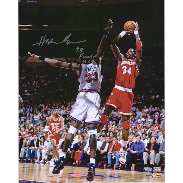 Hakeem Olajuwon Signed 16 x 20 Photo | 1994 Finals MVP Inscription