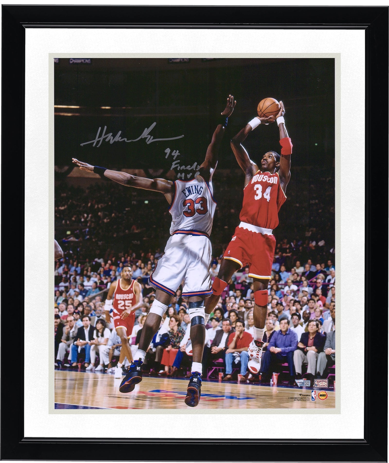 Hakeem Olajuwon Signed 16 x 20 Photo | 1994 Finals MVP Inscription