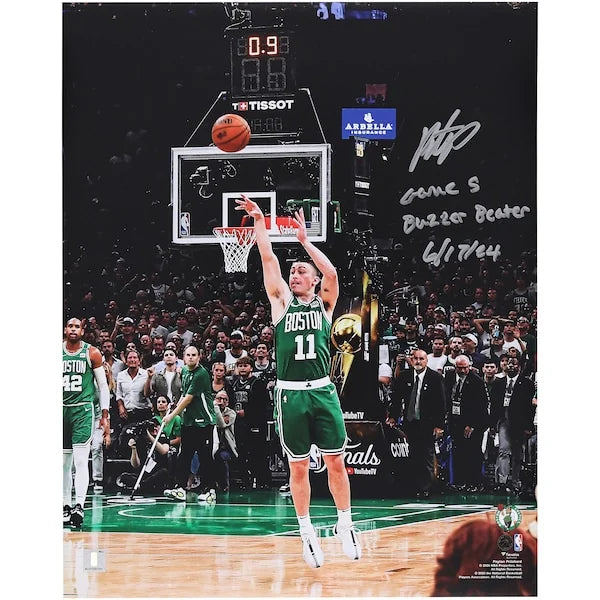 Payton Pritchard Signed 16 x 20 Photograph | Game 5 Buzzer Beater Inscription