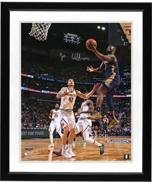 Zion Williamson Signed 16 x 20 Pelicans Layup Photo | Authenticated