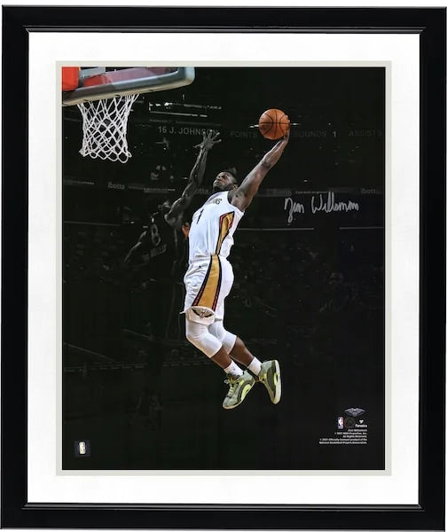 Zion Williamson Signed 16 x 20 Dunk Spotlight Photo | Pelicans