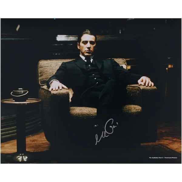Al Pacino Signed The Godfather 16 x 20 Photograph | Sitting in Chair