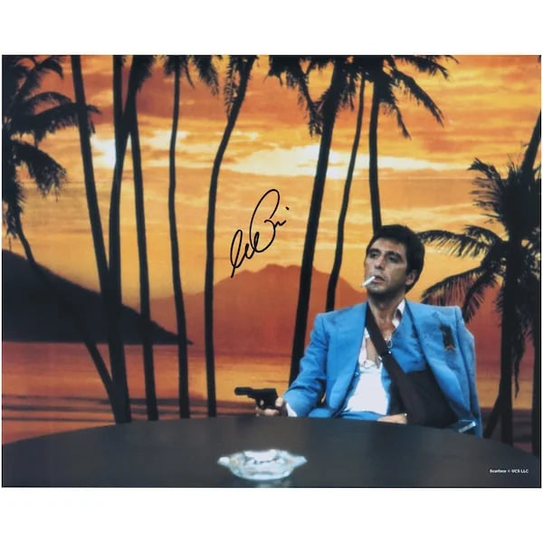 Al Pacino Signed Scarface 16 x 20 Photograph | Sitting at Desk