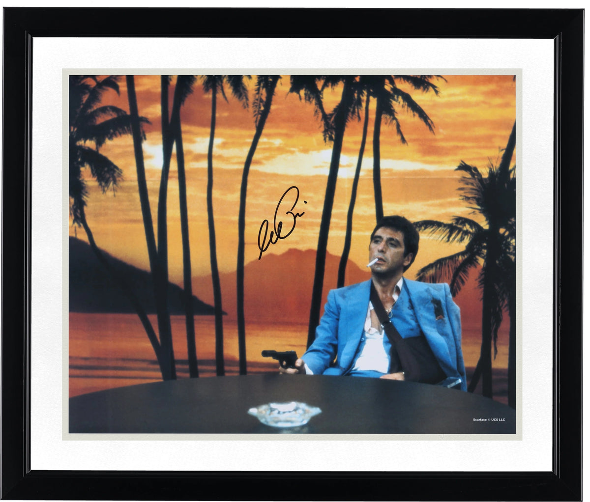Al Pacino Signed Scarface 16 x 20 Photograph | Sitting at Desk