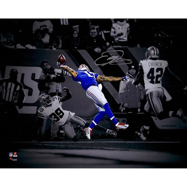 Odell Beckham Jr. Signed 16 x 20 Giants Photo | The Catch