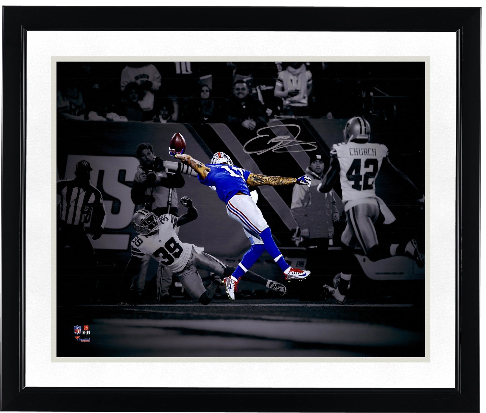 Odell Beckham Jr. Signed 16 x 20 Giants Photo | The Catch