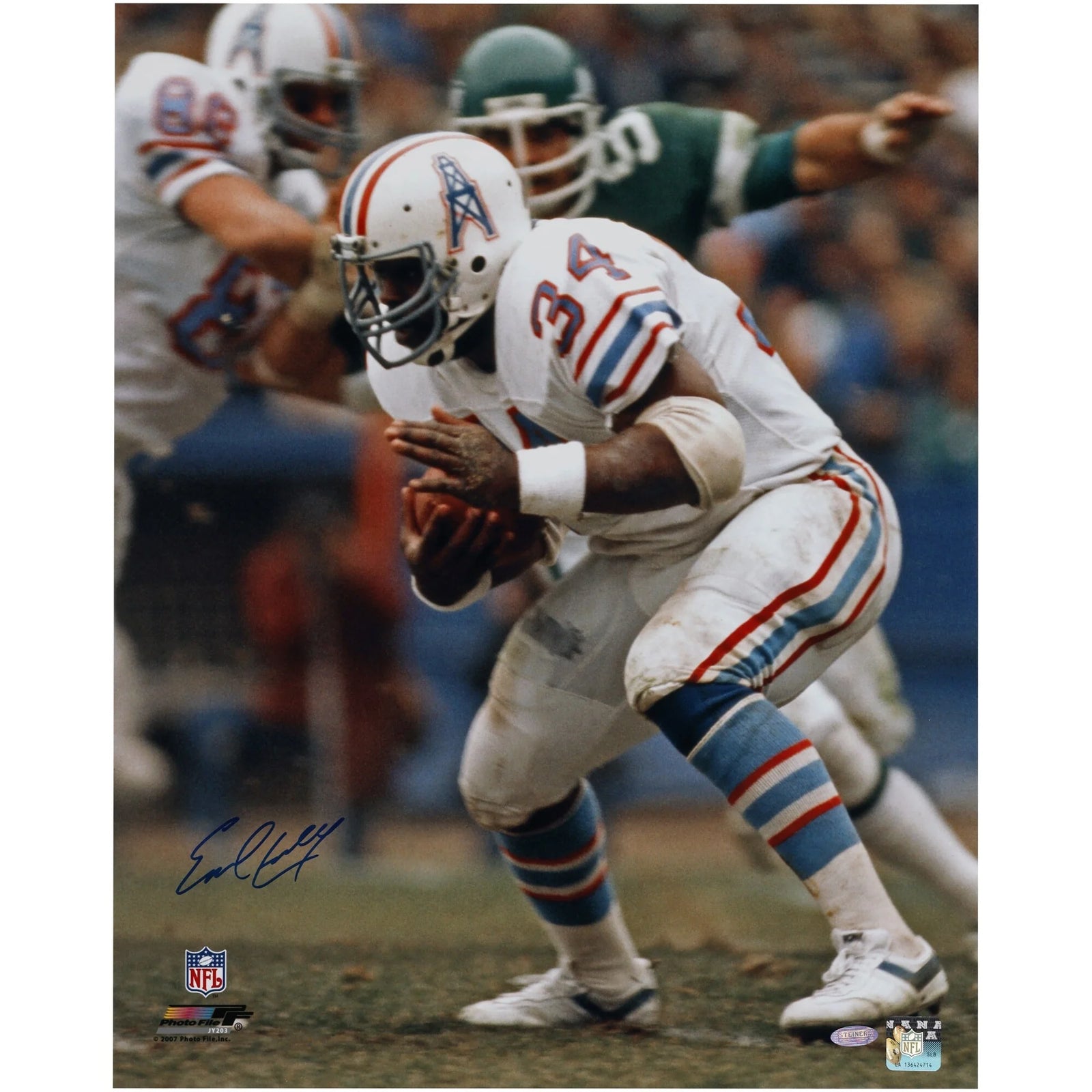 Earl Campbell Signed Houston Oilers 16 x 20 Photograph | Authenticated