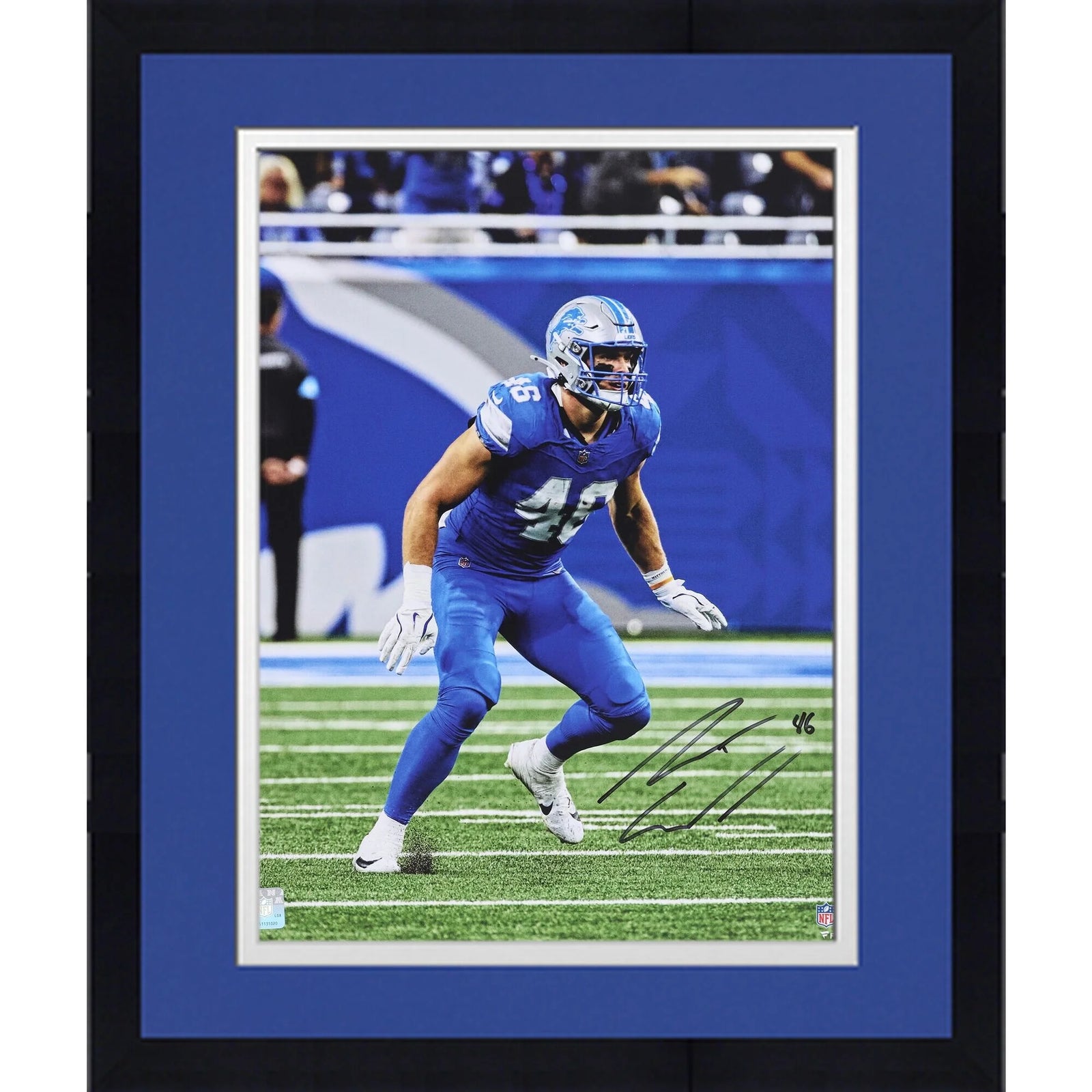Jack Campbell Signed 16 x 20 Photo | Detroit Lions