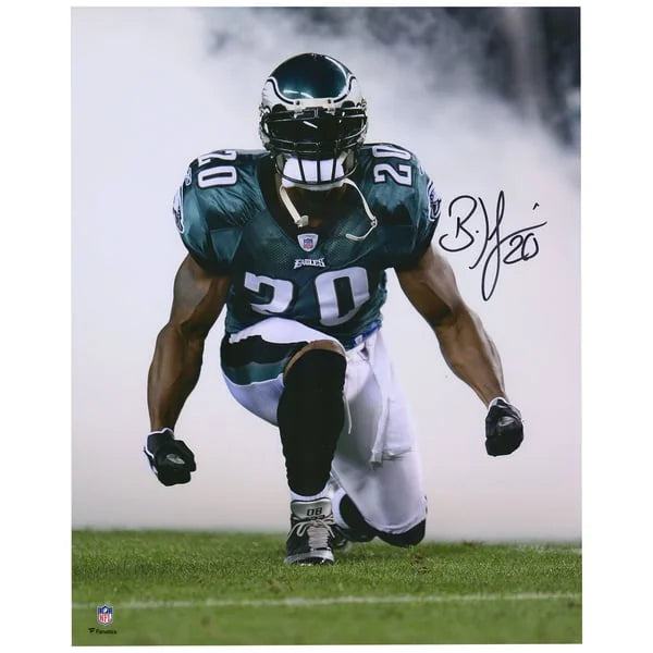 Brian Dawkins Signed 16 x 20 Smoke Entrance Photo | Philadelphia Eagles | W16FBDA0028