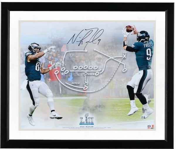 Nick Foles Signed 16 x 20 Photo | Super Bowl LII Philly Special
