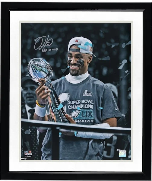 Jalen Hurts Signed 16 x 20 Photo | Super Bowl LIX MVP Inscription