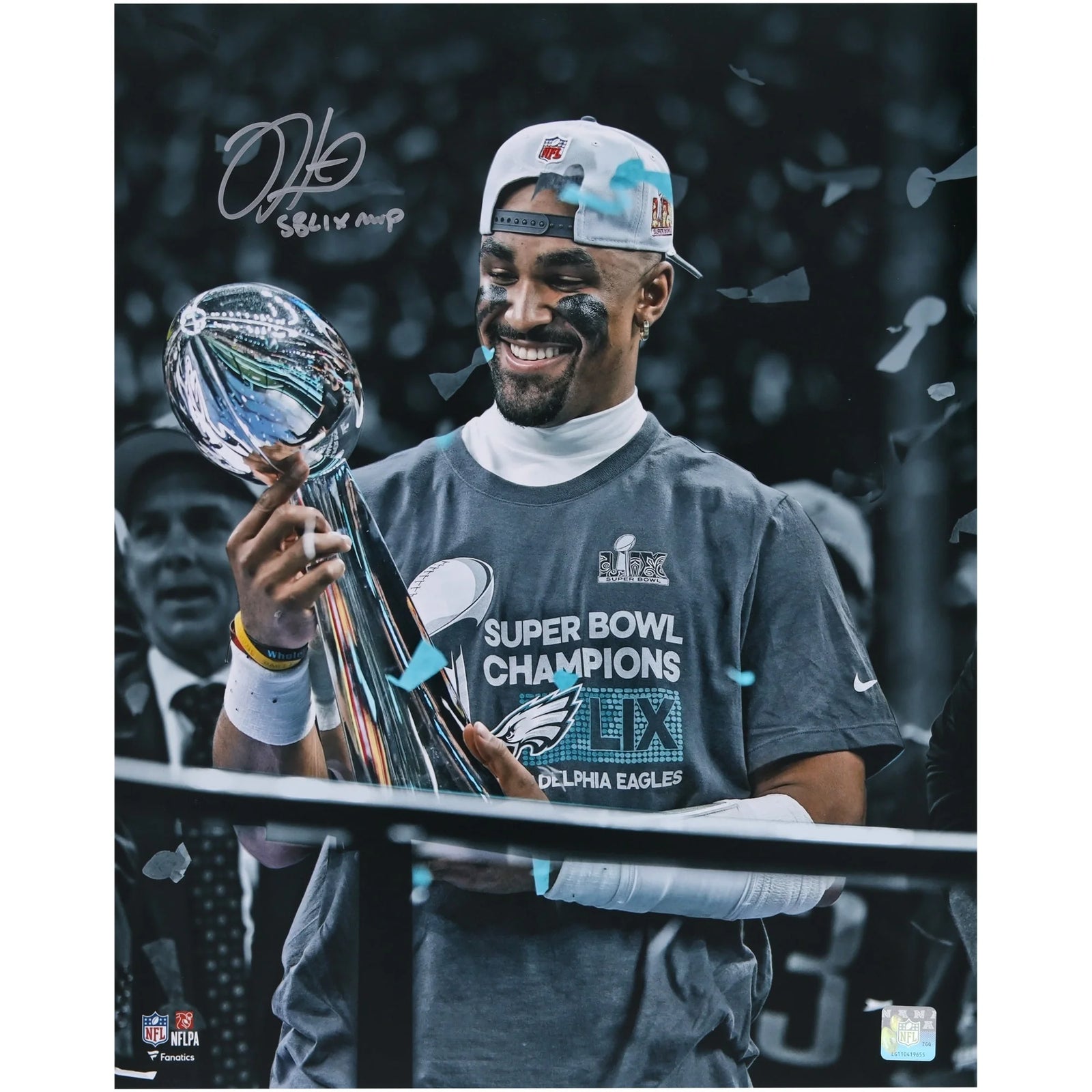 Jalen Hurts Signed 16 x 20 Photo | Super Bowl LIX MVP Inscription