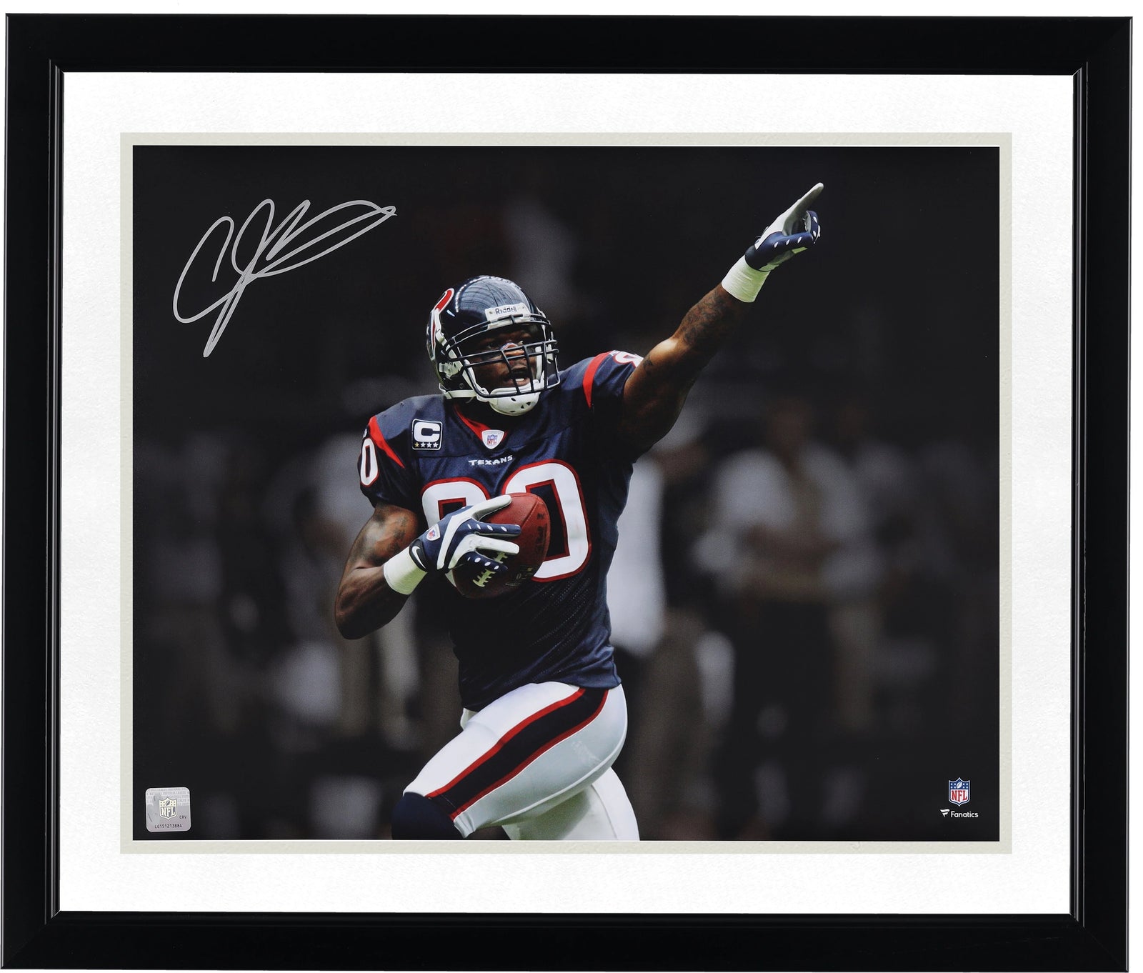 Andre Johnson Signed 16 x 20 Touchdown Celebration Photo | Houston Texans