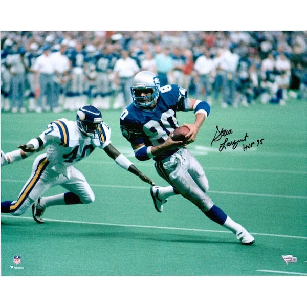 Steve Largent Signed Seahawks 16 x 20 Photograph | HOF 95 Inscription