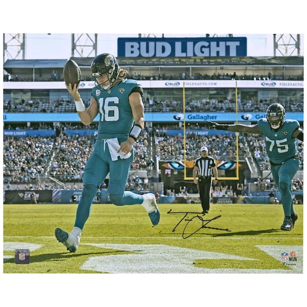 Trevor Lawrence Signed 16 x 20 Jaguars Touchdown Photo | Authenticated