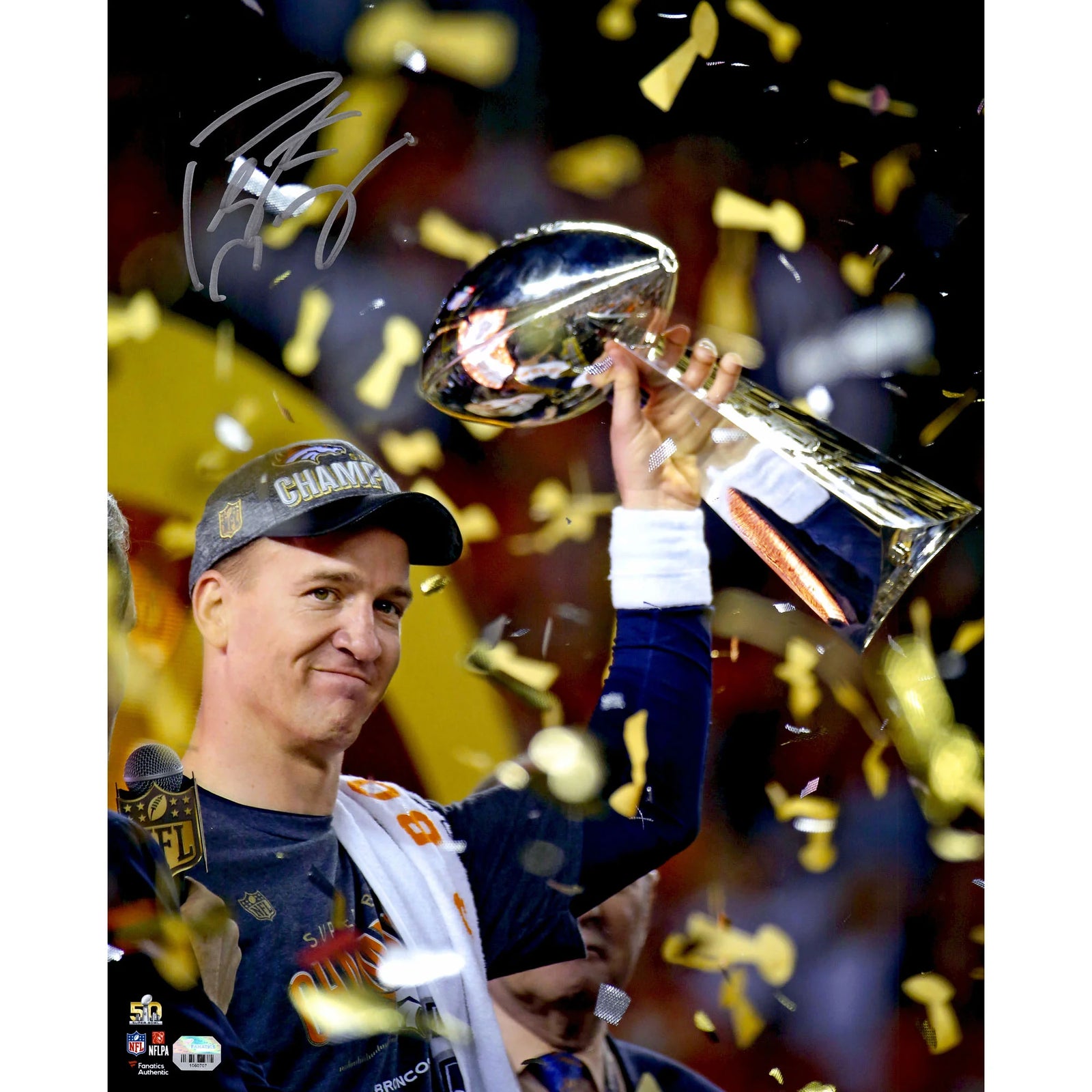 Peyton Manning Signed 16 x 20 Super Bowl 50 Photo | Denver Broncos
