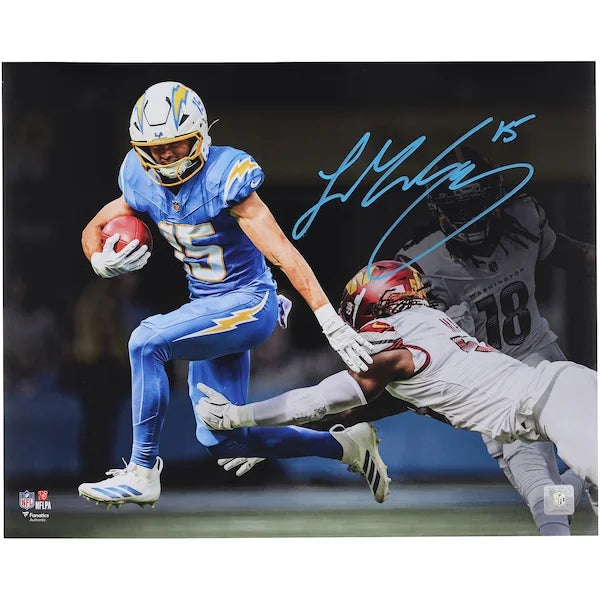 Ladd McConkey Signed 16 x 20 Photograph | Los Angeles Chargers