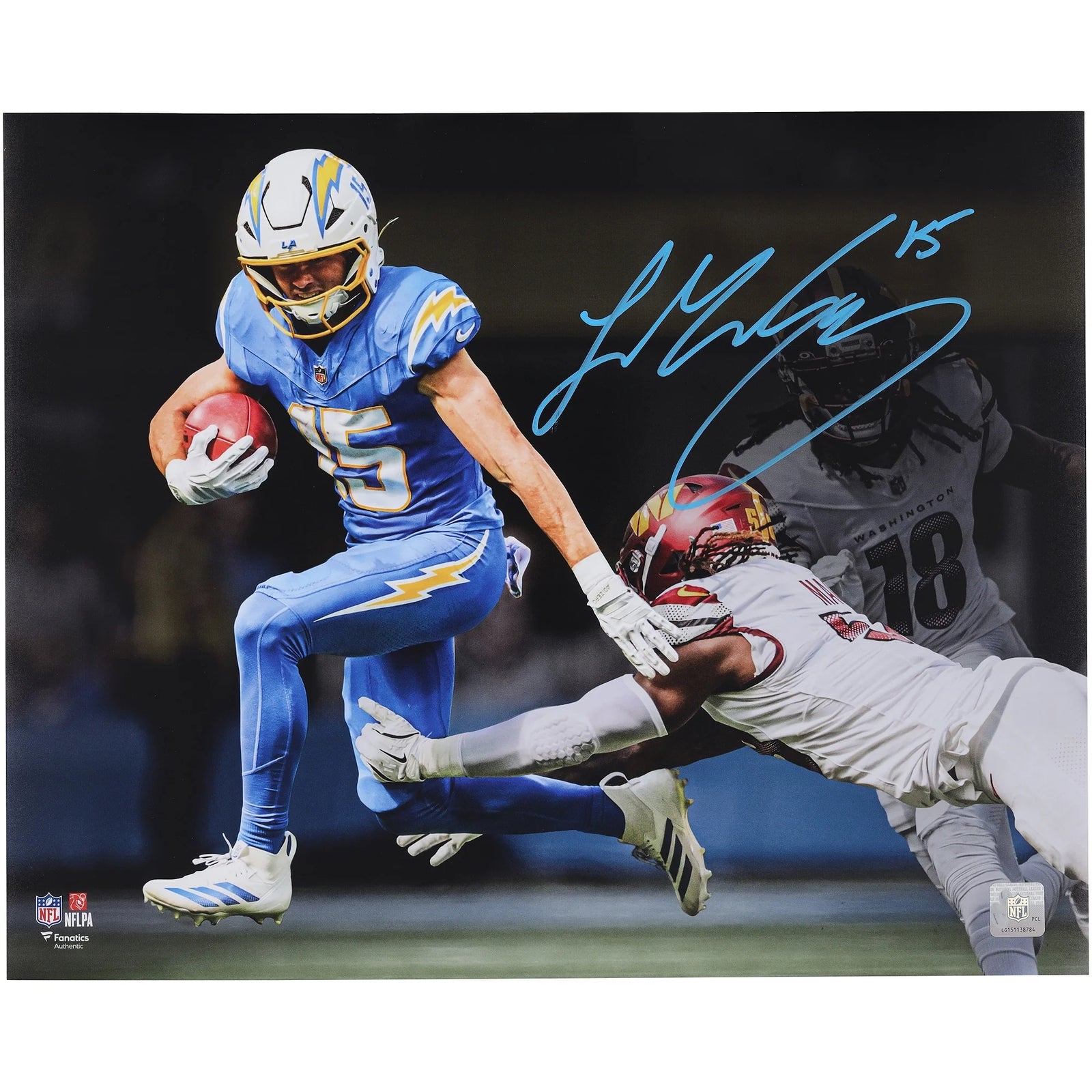 Ladd McConkey Signed 16 x 20 Photograph | Los Angeles Chargers