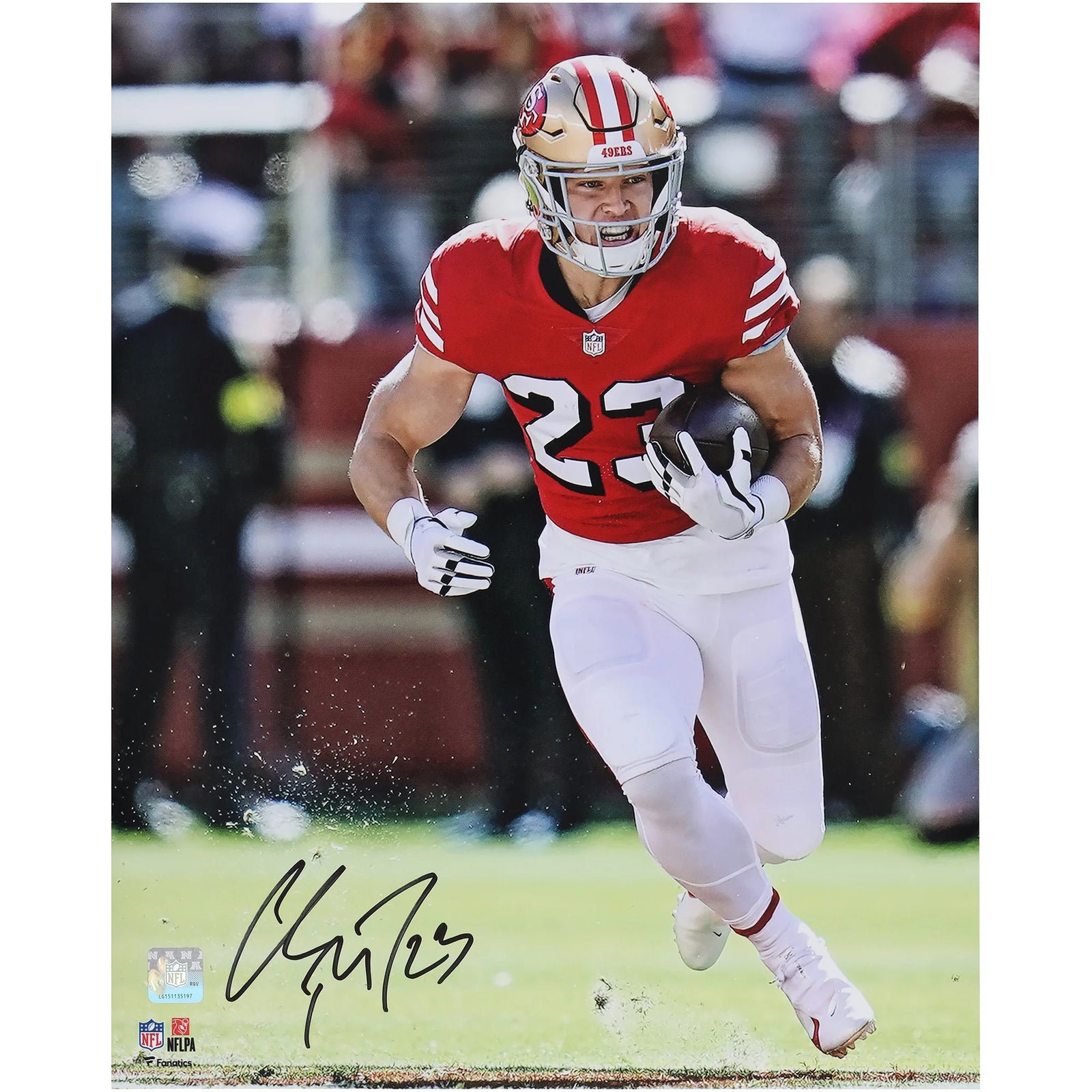 Christian McCaffrey Signed 49ers 16 x 20 Photograph | Authenticated