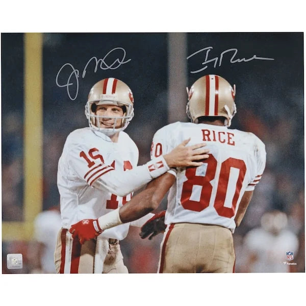 Joe Montana & Jerry Rice Signed 49ers 16 x 20 Photo | Authenticated